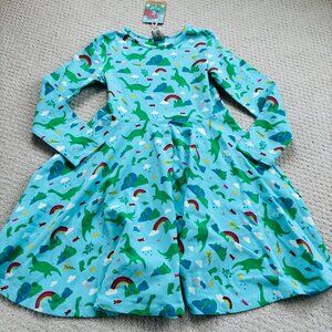 Frugi Sofia Skater Dress shore blue Nessie